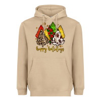 Happy Holidays With Christmas Tree Heavyweight Hoodie | Teevron