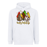 White happy holidays with christmas tree Heavyweight Hoodie - MaliasSmallBusiness