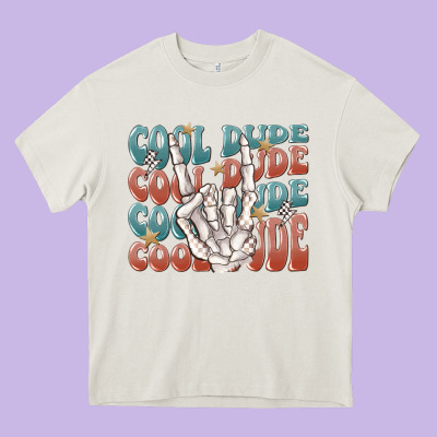 Cool Dude Heavy Core Tee Designed By Maliassmallbusiness