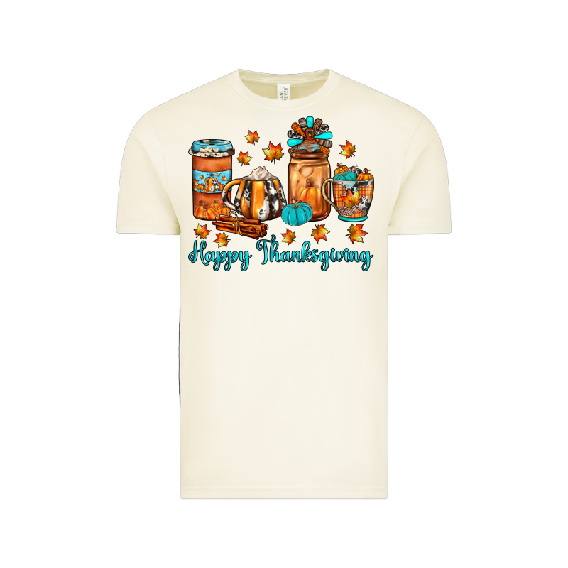 Happy Thanksgiving Coffee Vintage Tee by JahusDesignShop | Teevron
