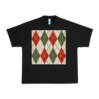 Black christmas diamond plaid seamless pattern Urban Heavy Tee - BundleAndBundleShop