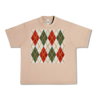 Burro christmas diamond plaid seamless pattern Urban Heavy Tee - BundleAndBundleShop