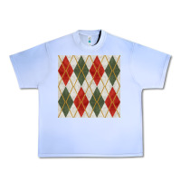 Grape Ice christmas diamond plaid seamless pattern Urban Heavy Tee - BundleAndBundleShop