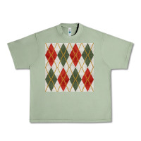 Christmas Diamond Plaid Seamless Pattern Urban Heavy Tee | Teevron