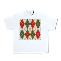White christmas diamond plaid seamless pattern Urban Heavy Tee - BundleAndBundleShop