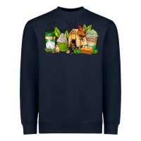 Navy chicken coffee cups Heavyweight Sweatshirt - AdoDesignShop