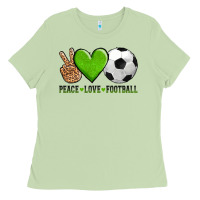 Matcha peace love soccer Ladies Tee - AdoDesignShop
