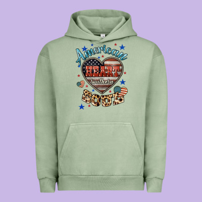 American Heart Southern Soul Urban Hoodie Designed By Howdyjamesfarm