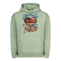 Pigment Oil Green American heart southern soul Urban Hoodie - HowdyJamesFarm