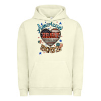 Pigment Pistachio American heart southern soul Urban Hoodie - HowdyJamesFarm