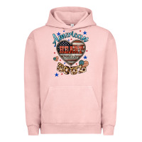 Pigment Salmon American heart southern soul Urban Hoodie - HowdyJamesFarm