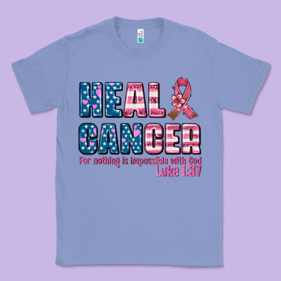 Heal Cancer With Cancer Ribbon Classic Tee Designed By Adodesignshop