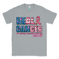 Heather Grey heal cancer with cancer ribbon Classic Tee - AdoDesignShop