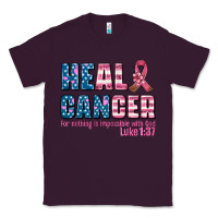 Plum heal cancer with cancer ribbon Classic Tee - AdoDesignShop
