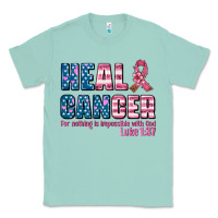 Seafoam heal cancer with cancer ribbon Classic Tee - AdoDesignShop