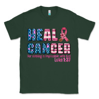Sports Green heal cancer with cancer ribbon Classic Tee - AdoDesignShop