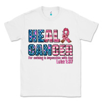 White heal cancer with cancer ribbon Classic Tee - AdoDesignShop