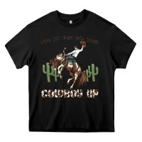 Black when the going gets tough cowboy up Heavy Core Tee - MaliasSmallBusiness