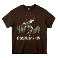 Chocolate Brown when the going gets tough cowboy up Heavy Core Tee - MaliasSmallBusiness
