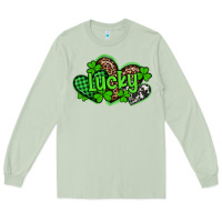 Matcha st patricks day lucky western hearts Long Sleeve Tee - Artiststas
