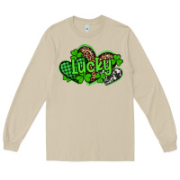 Mushroom st patricks day lucky western hearts Long Sleeve Tee - Artiststas