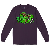 Plum st patricks day lucky western hearts Long Sleeve Tee - Artiststas