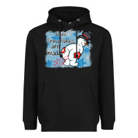 Black how snowflakes are made winter christmas Heavyweight Hoodie - MaliasSmallBusiness