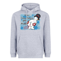 Heather Grey how snowflakes are made winter christmas Heavyweight Hoodie - MaliasSmallBusiness