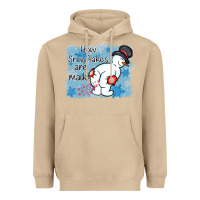 Mushroom how snowflakes are made winter christmas Heavyweight Hoodie - MaliasSmallBusiness