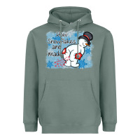 Sage how snowflakes are made winter christmas Heavyweight Hoodie - MaliasSmallBusiness
