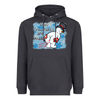 Smoke how snowflakes are made winter christmas Heavyweight Hoodie - MaliasSmallBusiness