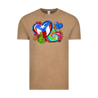 Vintage Coffee western leopard puerto rico   hearts Vintage Tee - AdoDesignShop