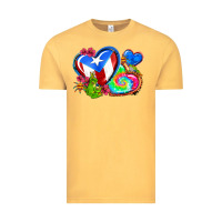 Vintage Mustard western leopard puerto rico   hearts Vintage Tee - AdoDesignShop