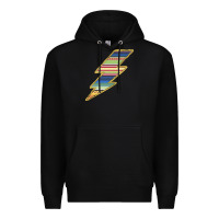 Black Yellow Aztec Patterned Lightning Premium Hoodie - Bettercallsaul