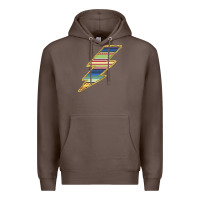 Coffee Yellow Aztec Patterned Lightning Premium Hoodie - Bettercallsaul