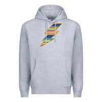 Heather Grey Yellow Aztec Patterned Lightning Premium Hoodie - Bettercallsaul