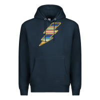 Navy Yellow Aztec Patterned Lightning Premium Hoodie - Bettercallsaul