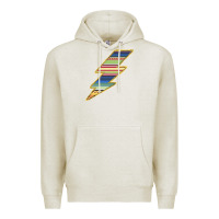 Oatmeal Heather Yellow Aztec Patterned Lightning Premium Hoodie - Bettercallsaul