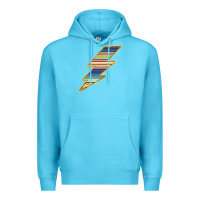Ocean Blue Yellow Aztec Patterned Lightning Premium Hoodie - Bettercallsaul
