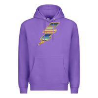 Purple Yellow Aztec Patterned Lightning Premium Hoodie - Bettercallsaul