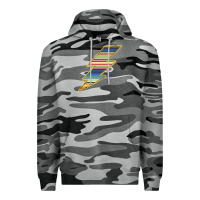 Slate Camo Yellow Aztec Patterned Lightning Premium Hoodie - Bettercallsaul