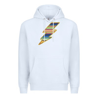 White Yellow Aztec Patterned Lightning Premium Hoodie - Bettercallsaul