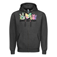 Peace Love Peeps Zipper Hoodie | Teevron
