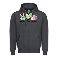 Smoke peace love peeps Zipper Hoodie - MaliasSmallBusiness