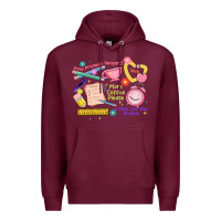 Burgundy teacher stuff Premium Hoodie - JahusDesignShop