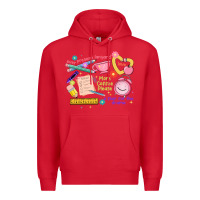 Red teacher stuff Premium Hoodie - JahusDesignShop