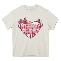 Cream future cowgirl Heavy Core Tee - MaliasSmallBusiness