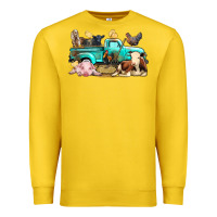 Lemon Farm Animals Truck Premium Sweatshirt - BundleAndBundleShop