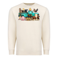 Sandshell Farm Animals Truck Premium Sweatshirt - BundleAndBundleShop