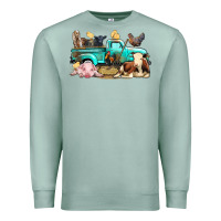 Farm Animals Truck Premium Sweatshirt | Teevron